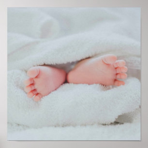 Póster Toques y pies pequeños