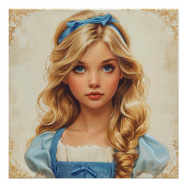 Póster Torbellino Caprichoso de Alicia: Fantasía de Wonde