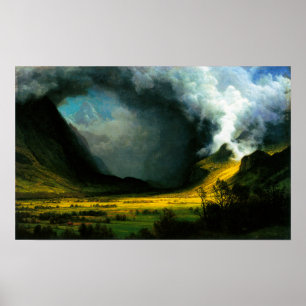 Póster Tormenta de Albert Bierstadt en el poster de las