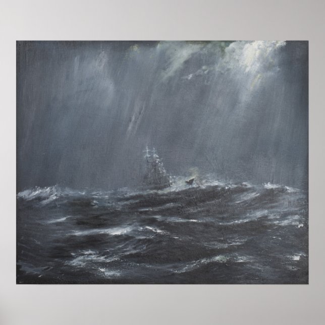 Póster Tormenta de Gneisenau en el Mar del Norte 1940. 20 (Frente)