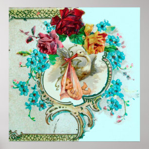 PÓSTER TORMENTA DE LA DUCHA DE NIÑAS