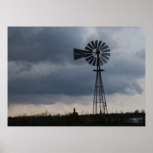 Póster Tormenta de molino de viento (Frente)
