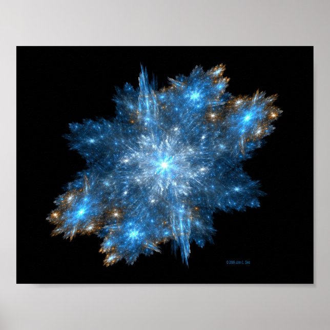 Póster Tormenta de nieve (10x8) (Frente)