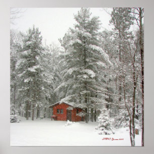 Póster Tormenta de nieve de color de invierno - Personali