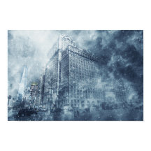 Tormenta de nieve en invierno