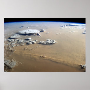 Póster Tormenta De Polvo En Los Mares De Arena Del Desier