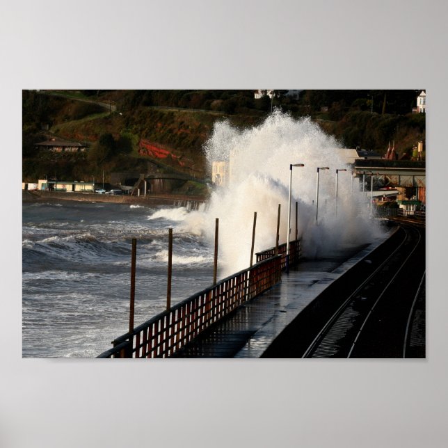 Póster Tormenta de primavera, Dawlish (Frente)