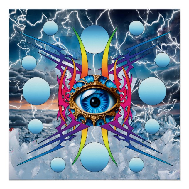 Póster Tormenta eléctrica (Anverso)