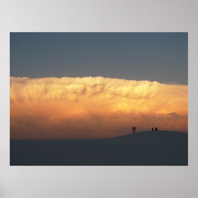 Póster Tormenta eléctrica de arena blanca (Frente)
