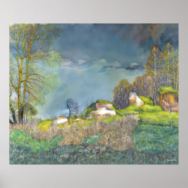 Póster Tormenta eléctrica de primavera (Frente)