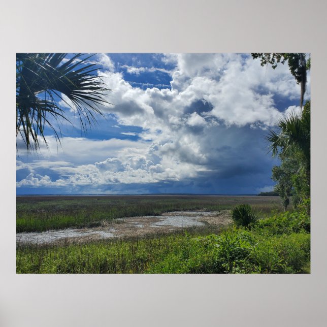 Póster Tormenta eléctrica de verano en Beaufort South Car (Frente)