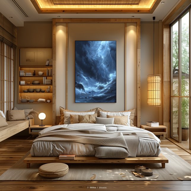 Póster Tormenta Eléctrica Sobre el Océano: Furia Desatada (Subido por el creador)