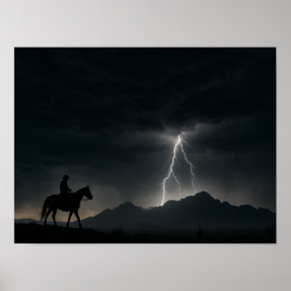 Póster Tormenta en el Desierto - Relámpago