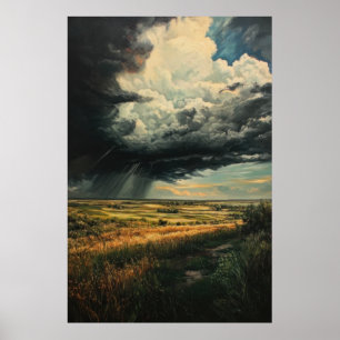 Póster Tormenta en la pradera