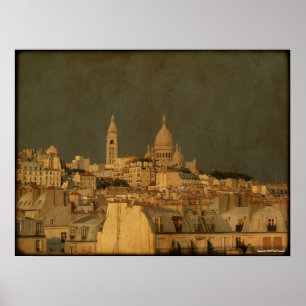 Póster Tormenta en torno al Sacre Coeur