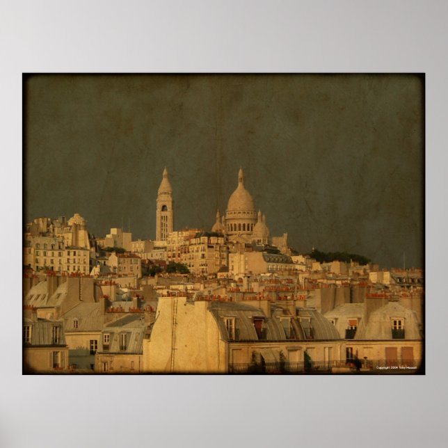 Póster Tormenta en torno al Sacre Coeur (Frente)