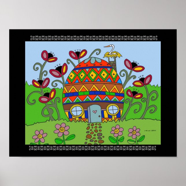 Póster Tormenta en una casa de Pysanka (Frente)