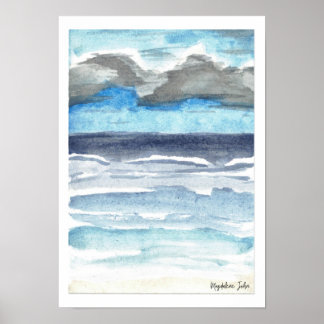 Póster Tormenta marina