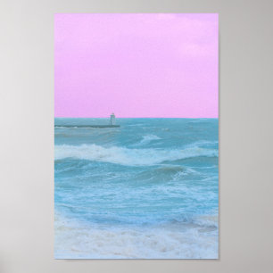 Póster Tormenta natural de Sea Ocean Velddrif en Sudáfric