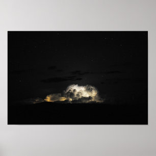 Póster Tormenta nocturna - Big Bend, Texas