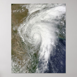 Póster Tormenta tropical Hermine sobre Tejas