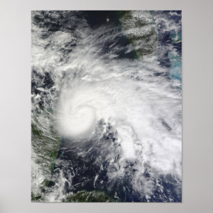 Póster Tormenta tropical Ida en el mar del Caribe 2