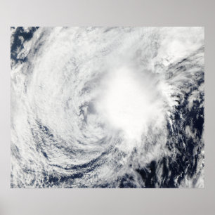 Póster Tormenta tropical Nida al sudeste de Kadena