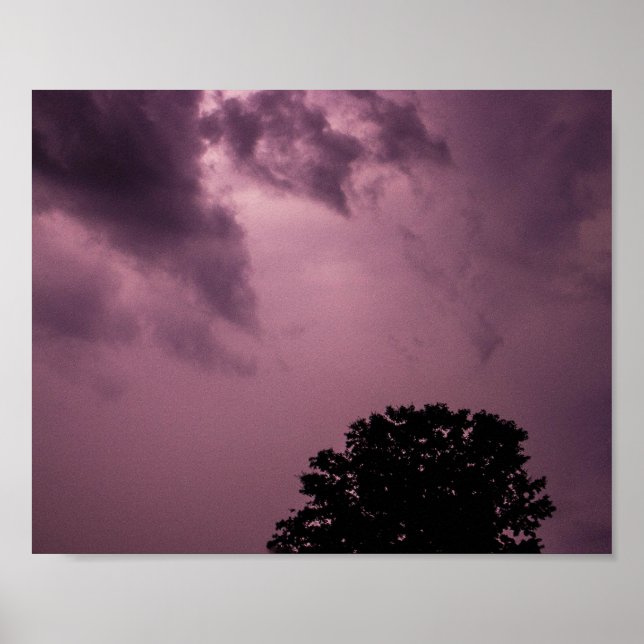 Póster Tormenta Violeta (Frente)
