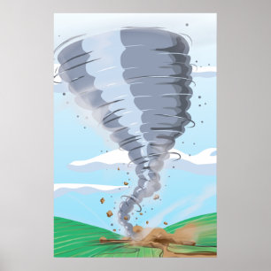 Póster Tornado Remolino