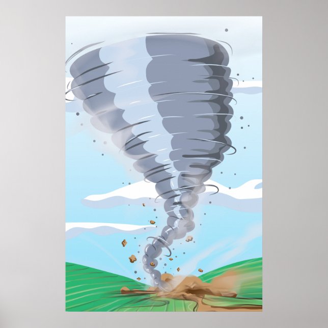 Póster Tornado Remolino (Frente)