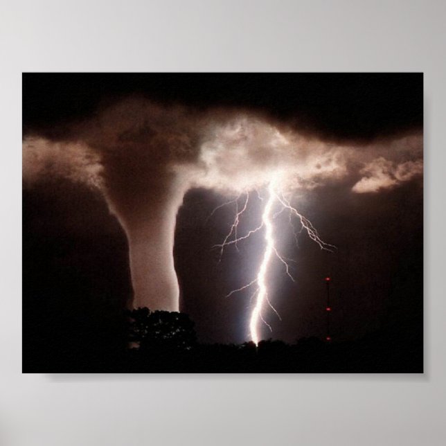 Póster Tornado y Lightning (Frente)