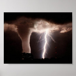 Póster Tornado y Lightning