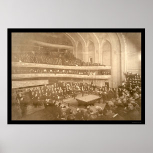 Póster Torneo Billiards Foto 1908