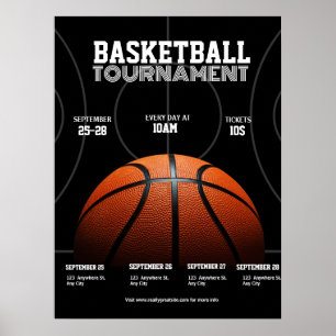 Póster  Torneo de Baloncesto Universitario, Deporte de Ba