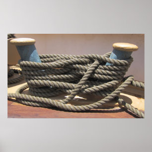 Póster Torneo de Barco Alto Bollard w Rope