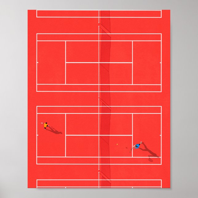 Póster Torneo de Roland Garros (Frente)