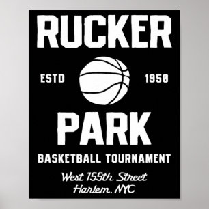 Póster Torneo Rucker Park Sketll Harlem Nyc Streetll 
