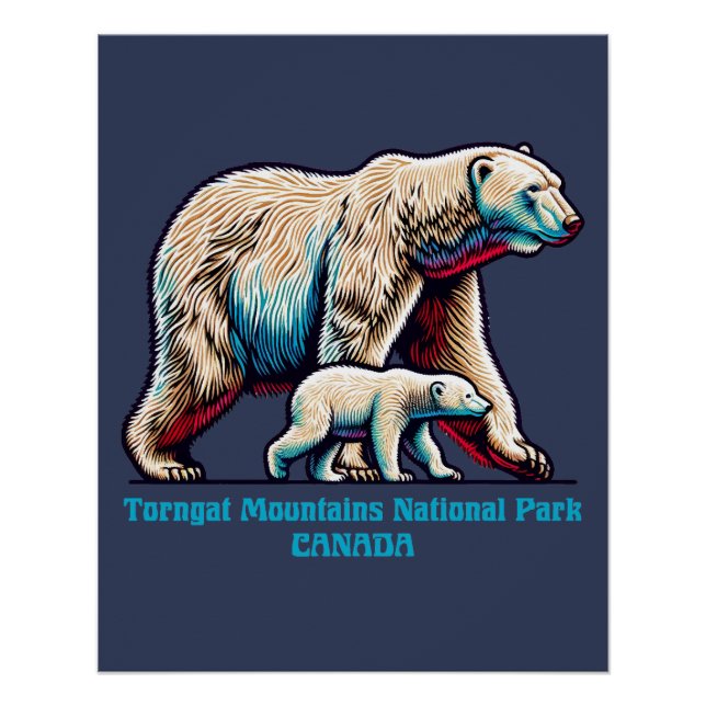 Póster Torngat Mountains National Park Canada (Anverso)