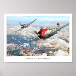 Póster Tornillo de la República P-47