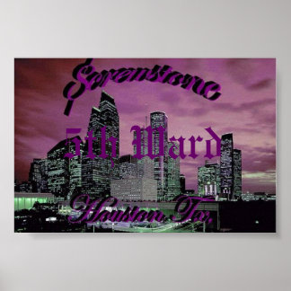 Póster Tornillo de piedra 5ª huerta Houston,Tx