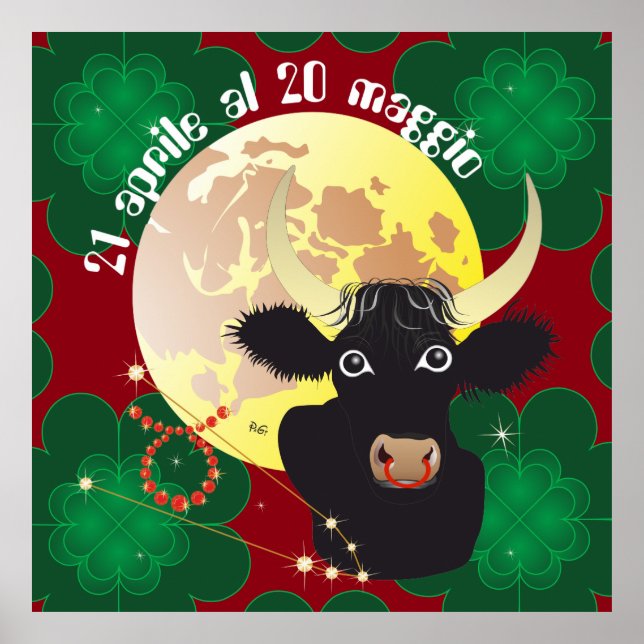 Póster Toro 21 al de 20 pósteres Aprile maggio (Frente)