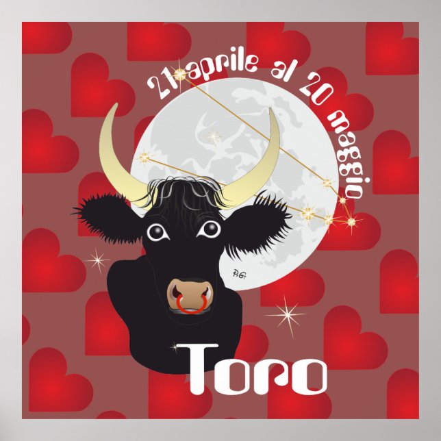 Póster Toro 21 aprile al 20 maggio Poster (Frente)