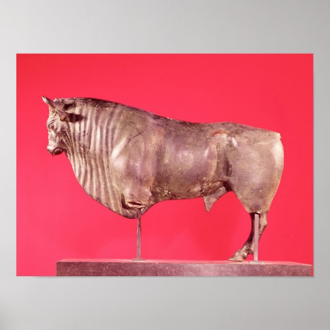 Póster Toro con tres cuernos, de Avrigney (Frente)