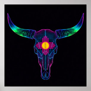 Póster Toro de Nuevo México