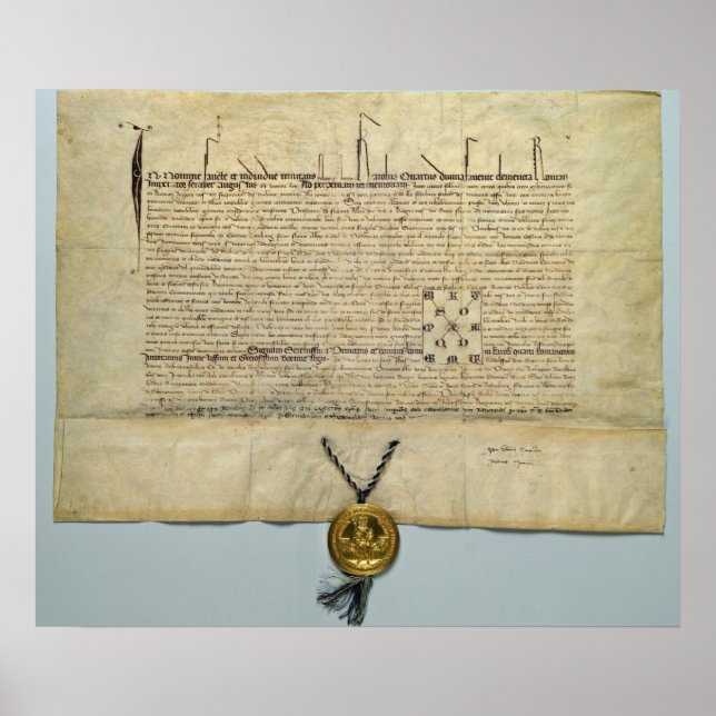 Póster Toro del Santo Emperador Romano Carlos IV (Frente)