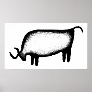 Póster Toro - negro