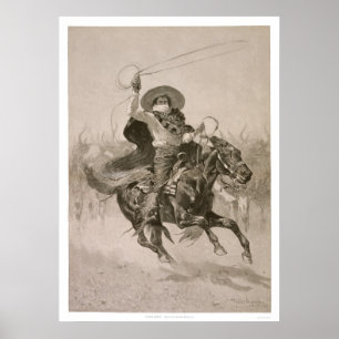 Póster Toro, Toro por Frederic Remington