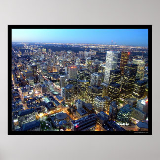 Póster Toronto al atardecer