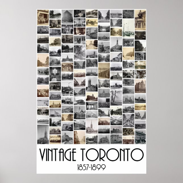 Póster Toronto antiguo: Fotografías de 1857-1899 (Frente)
