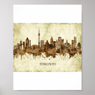 Póster Toronto Canada Cityscape